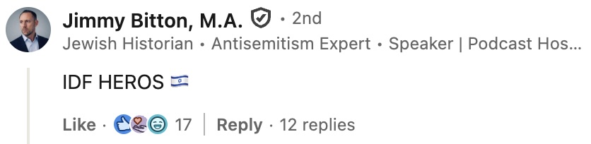 LinkedIn comment