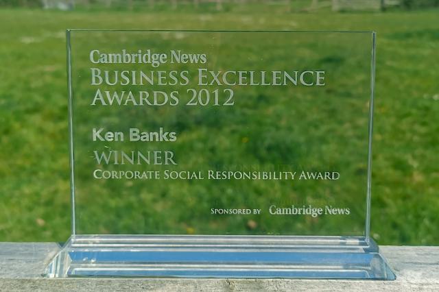 Cambridge News Business Excellence Award 2012