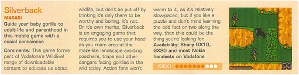 A second magazine review of the Silverback game